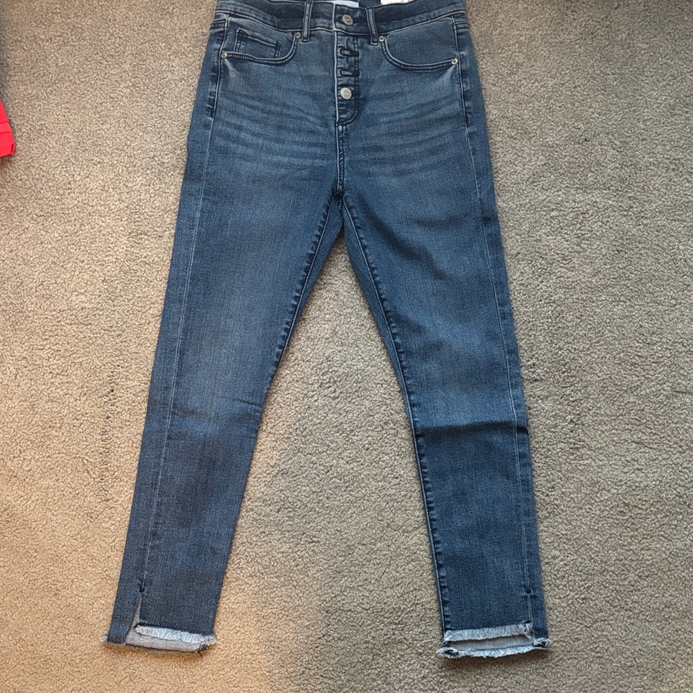 LOFT Dark Blue Ankle Jeans